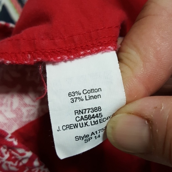 Madewell Tulip Tree Deck Shorts Red White Floral Coastal 2 - Picture 8 of 8